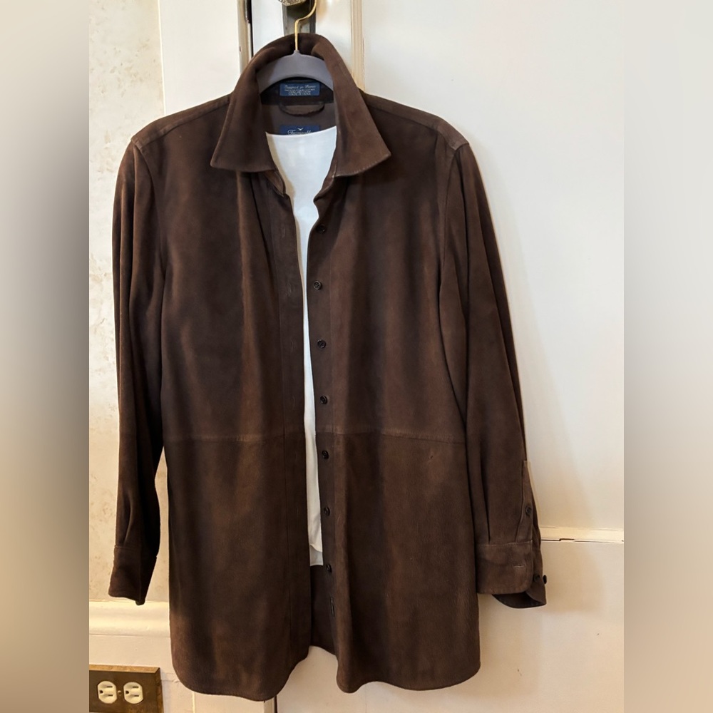 Faconnable Suede Shirt